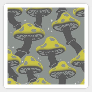 Sparkling Mushroom Pattern 2 Sticker